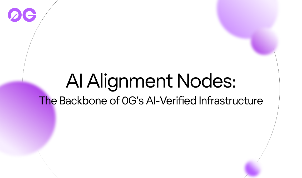 AI Alignment Nodes: The Backbone of 0G’s AI-Verified Infrastructure