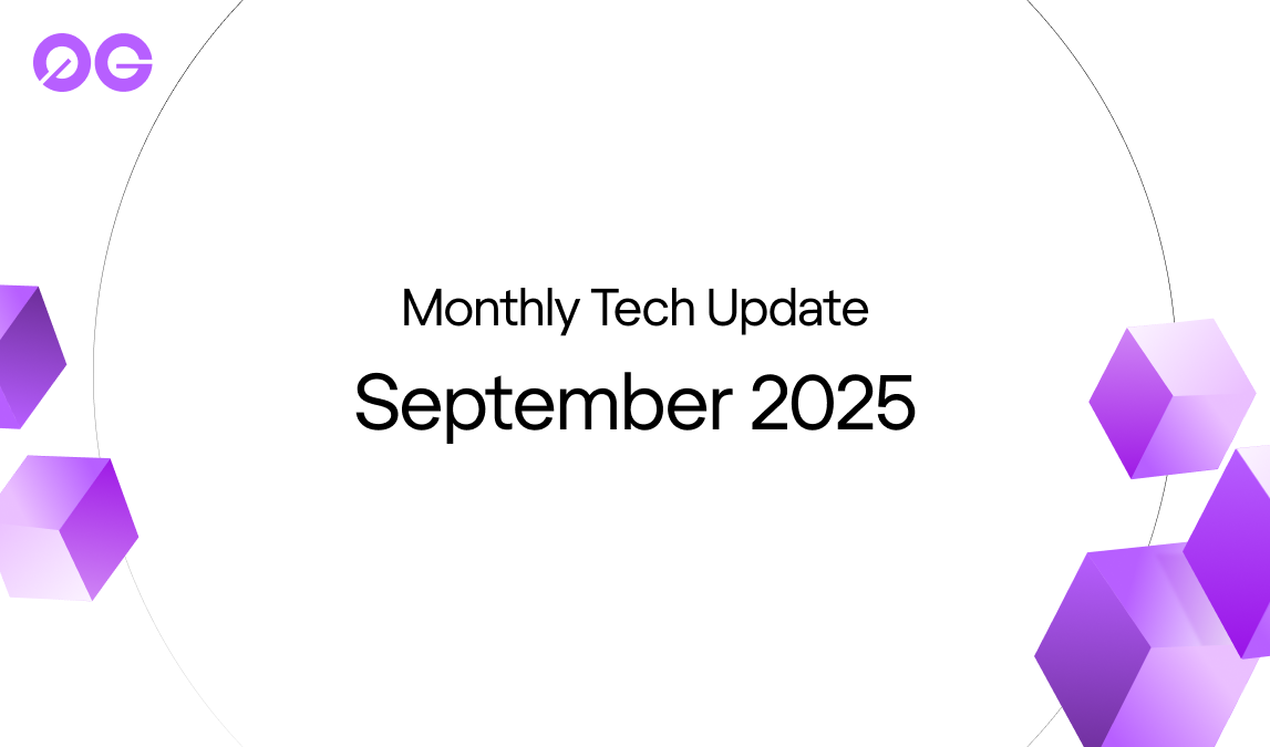 0G Monthly Tech Update: September 2025